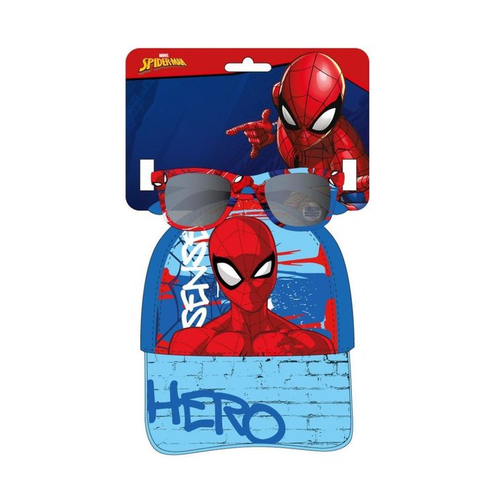 SET GORRA + GAFAS DE SOL INFANTIL SPIDERMAN HERO | CERDA COMPLEMENTOS | 1 UNIDAD | 8445484470369 Imagen principal del producto