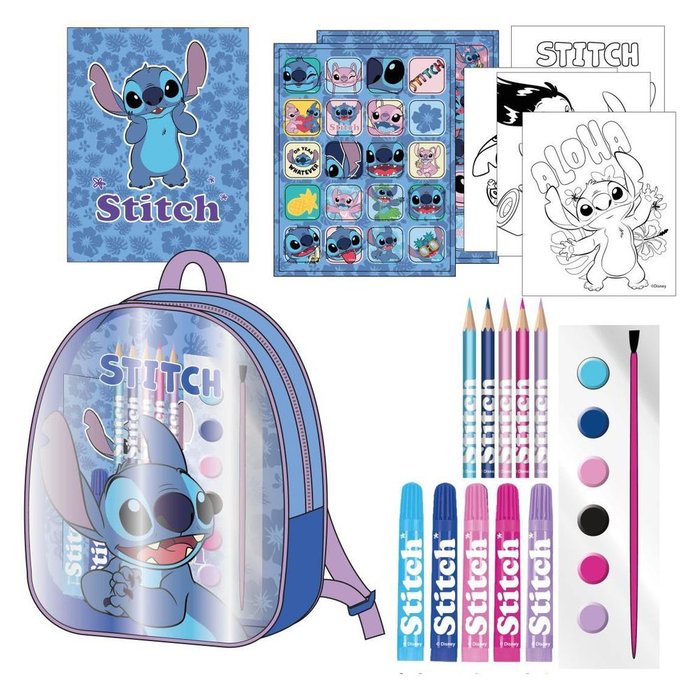 SET DE ACTIVIDADES EN MOCHILA STITCH | CERDA REGALO | 1 UNIDAD | 8445484470925 Imagen principal del producto