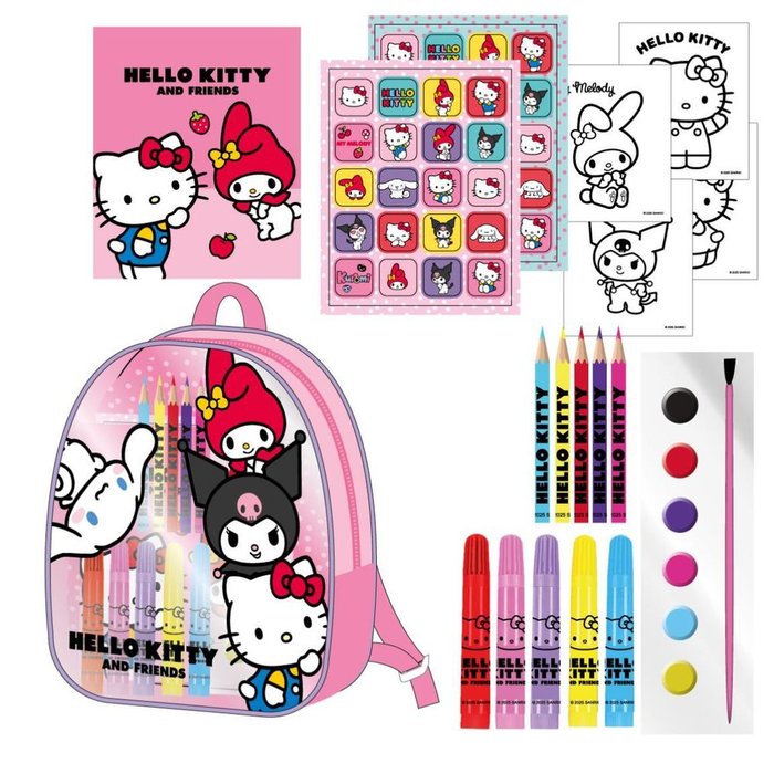 SET DE ACTIVIDADES MOCHILA HELLO KITTY | CERDA REGALO | 1 UNIDAD | 8445484470963 Imagen principal del producto