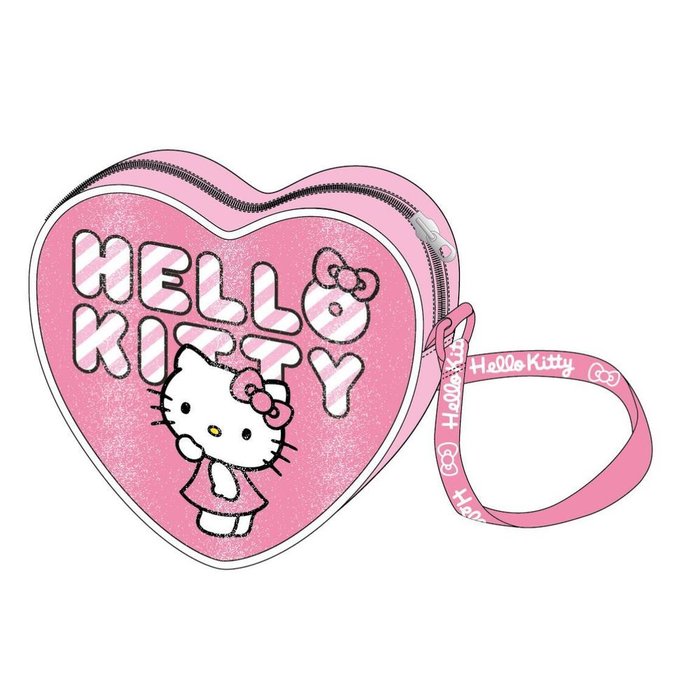 Bolsito bandolera rosa corazón Hello Kitty Cerda Diseño