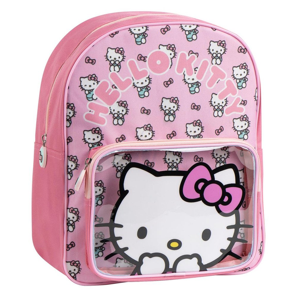 MOCHILA INFANTIL HELLO KITTY BOLSILLO TRANSPARENTE | CERDA DISEÑO Imagen principal del producto
