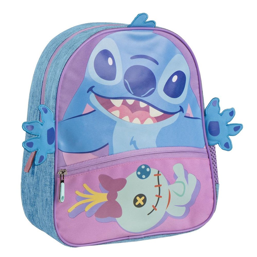 MOCHILA GUARDERIA STITCH CON REJILLA DETALLES 3D | CERDA DISEÑO Imagen principal del producto