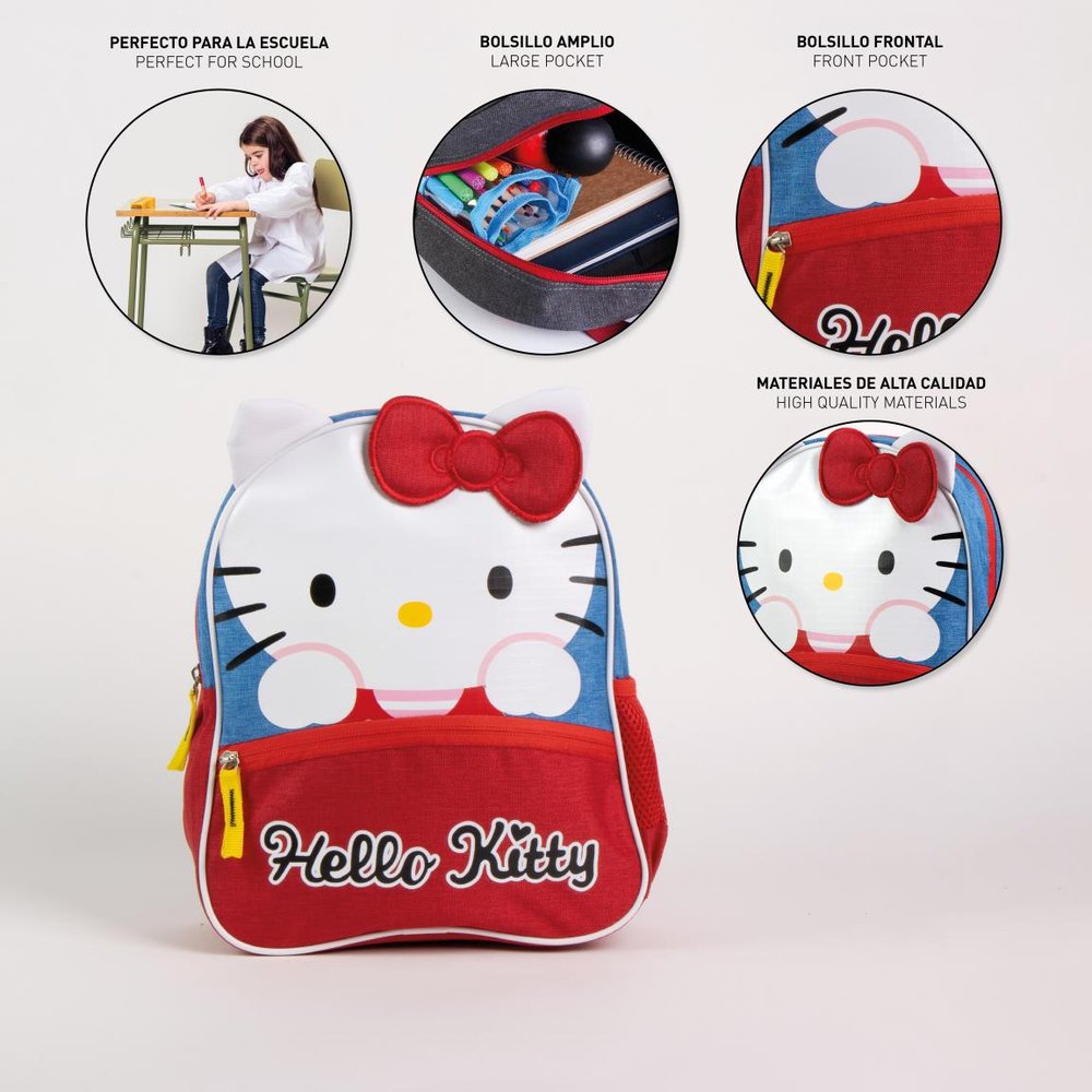 Mochila guardería Hello Kitty roja Cerda Diseño