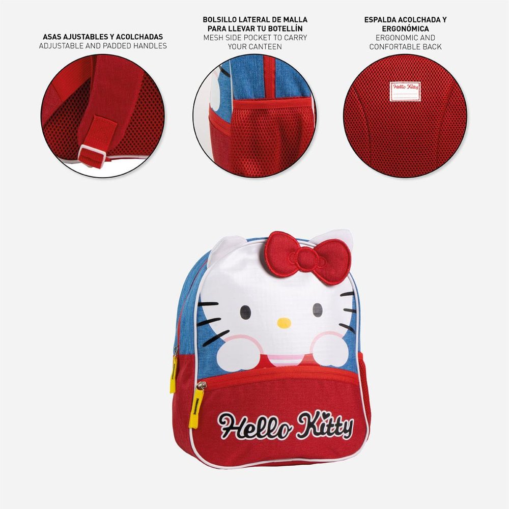 Mochila guardería Hello Kitty roja Cerda Diseño