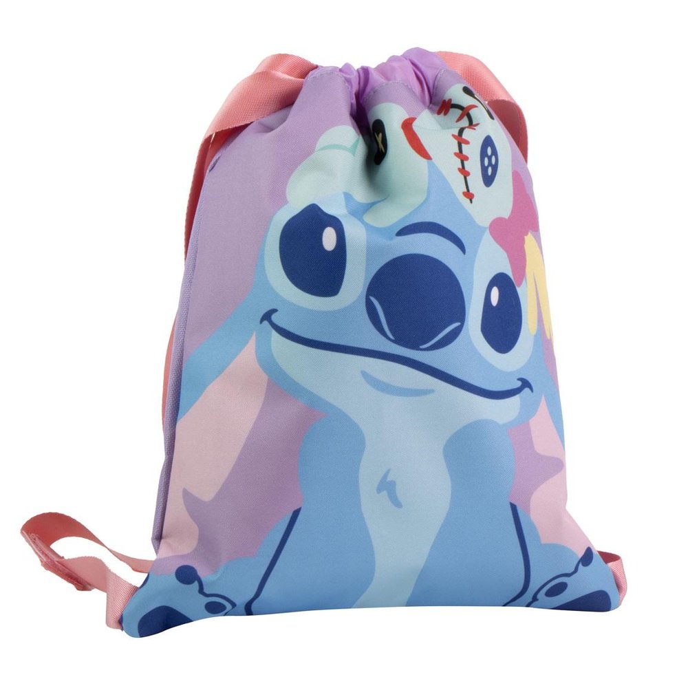 SAQUITO ESCOLAR STITCH Y SCRUMP CON CUERDAS | CERDA DISEÑO