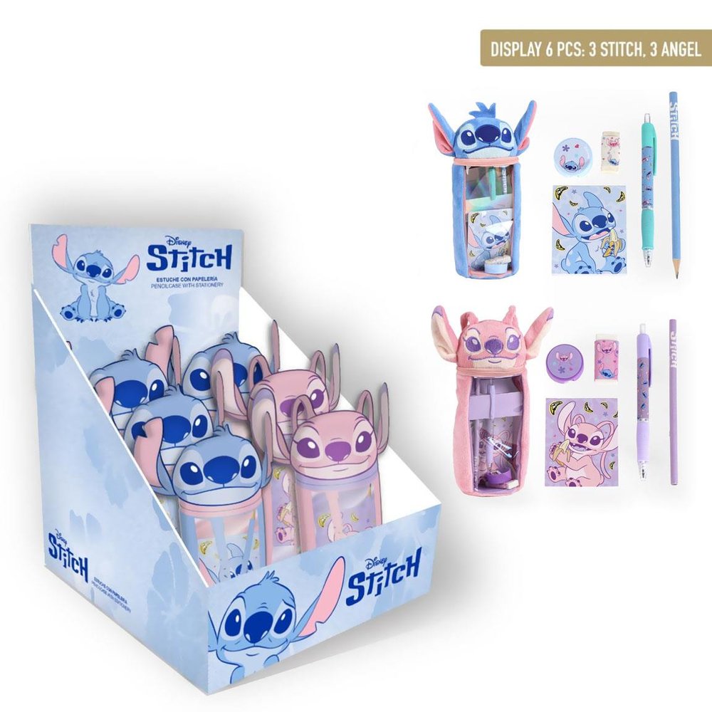Expositor 6 Portatodo Peluche Figura con Contenido Stitch CERDA Regalo Imagen principal del producto