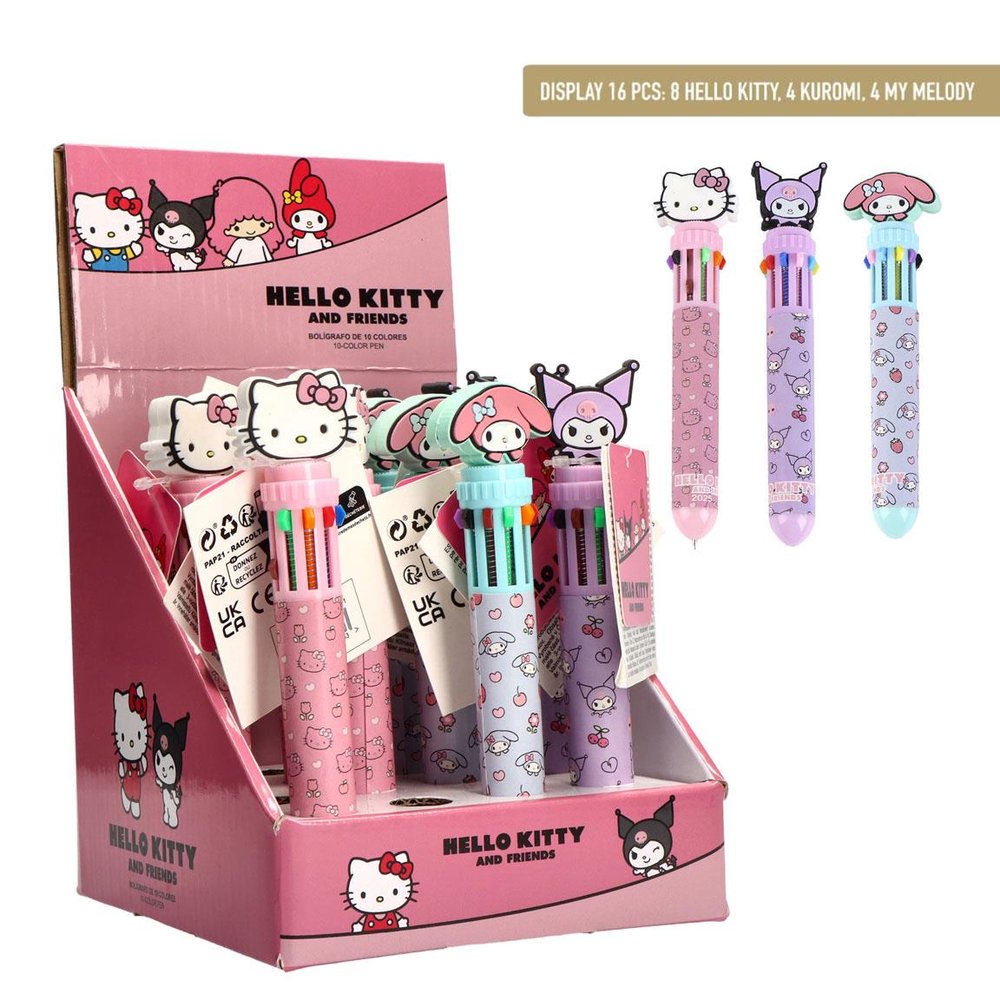 Expositor 16 Bolígrafo Hello Kitty Cerda Regalo Imagen principal del producto
