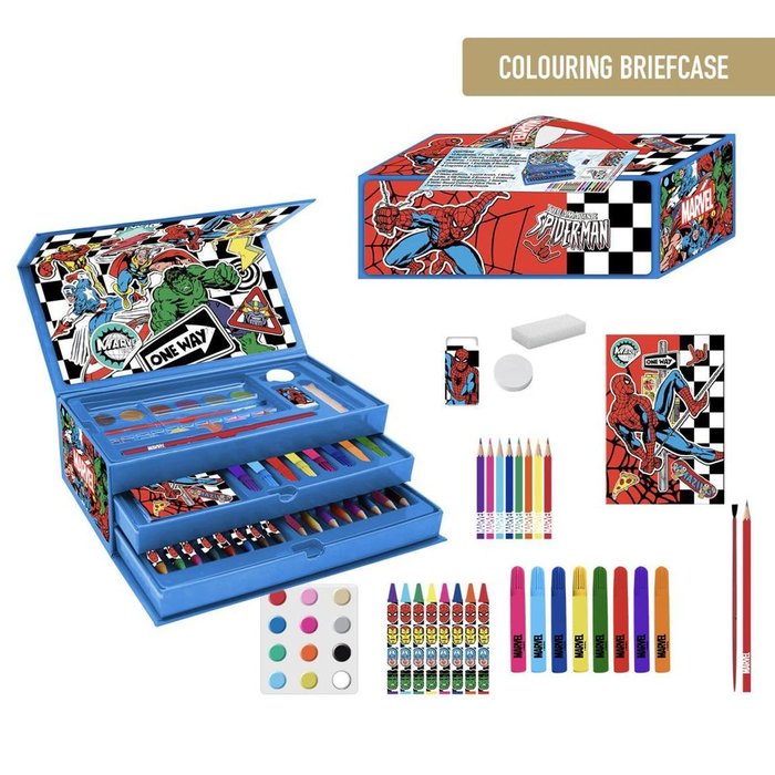 SET PAPELERIA COLOREABLE MALETIN AVENGERS | CERDA REGALO | 1 UNIDAD | 8445484512601 Imagen principal del producto