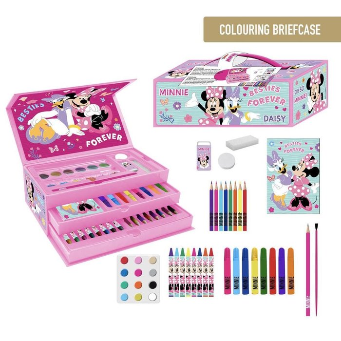 SET PAPELERIA MALETIN CON CAJONES MINNIE | CERDA REGALO | 1 UNIDAD | 8445484512663 Imagen principal del producto