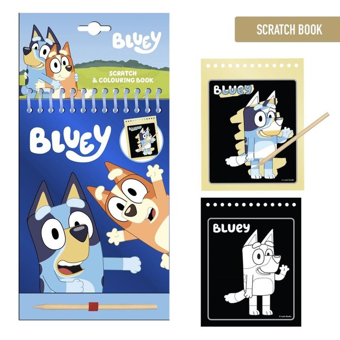 Set de Papelería Scratch Book Bluey Marca Cerda Regalo Imagen principal del producto