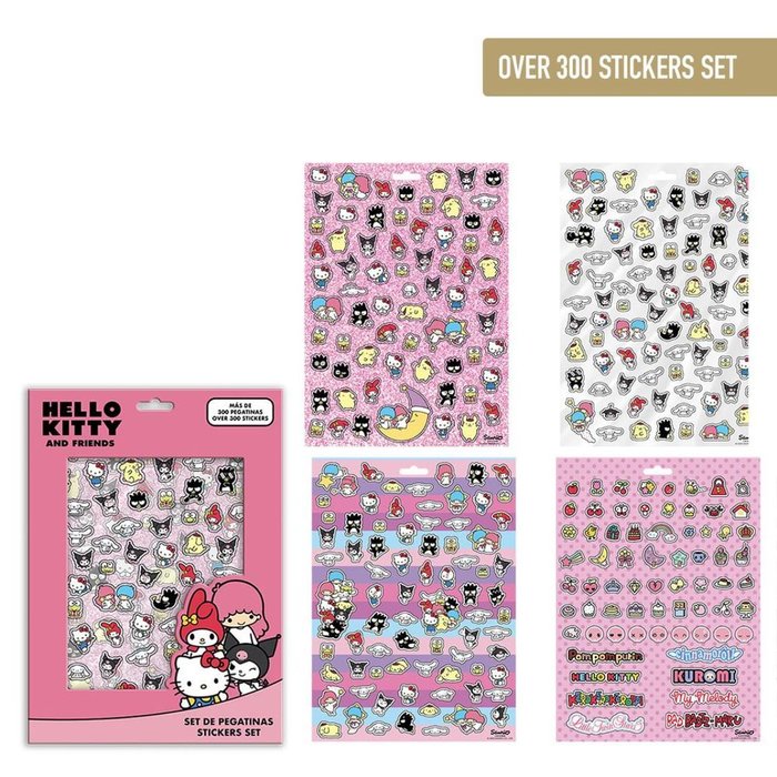 PACK PEGATINAS HELLO KITTY | CERDA REGALO | 1 UNIDAD | 8445484519259 Imagen principal del producto
