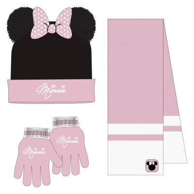 Conjunto 3 Piezas Bufanda Minnie Cerda Textil