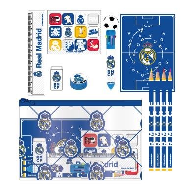 SET PAPELERIA ESCOLAR NECESER TRANSPARENTE REAL MADRID | CERDA REGALO | 1 UNIDAD | 8445484534276 Imagen principal del producto