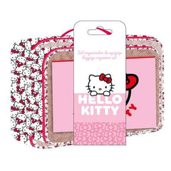 SET ORGANIZADOR VIAJE NECESER + GUARDARROPA HELLO KITTY | CERDA DISEÑO