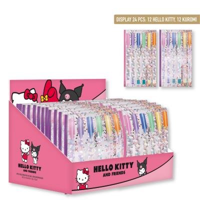 Portatodos con 6 Boligrafos de Gel Hello Kitty Kuromi