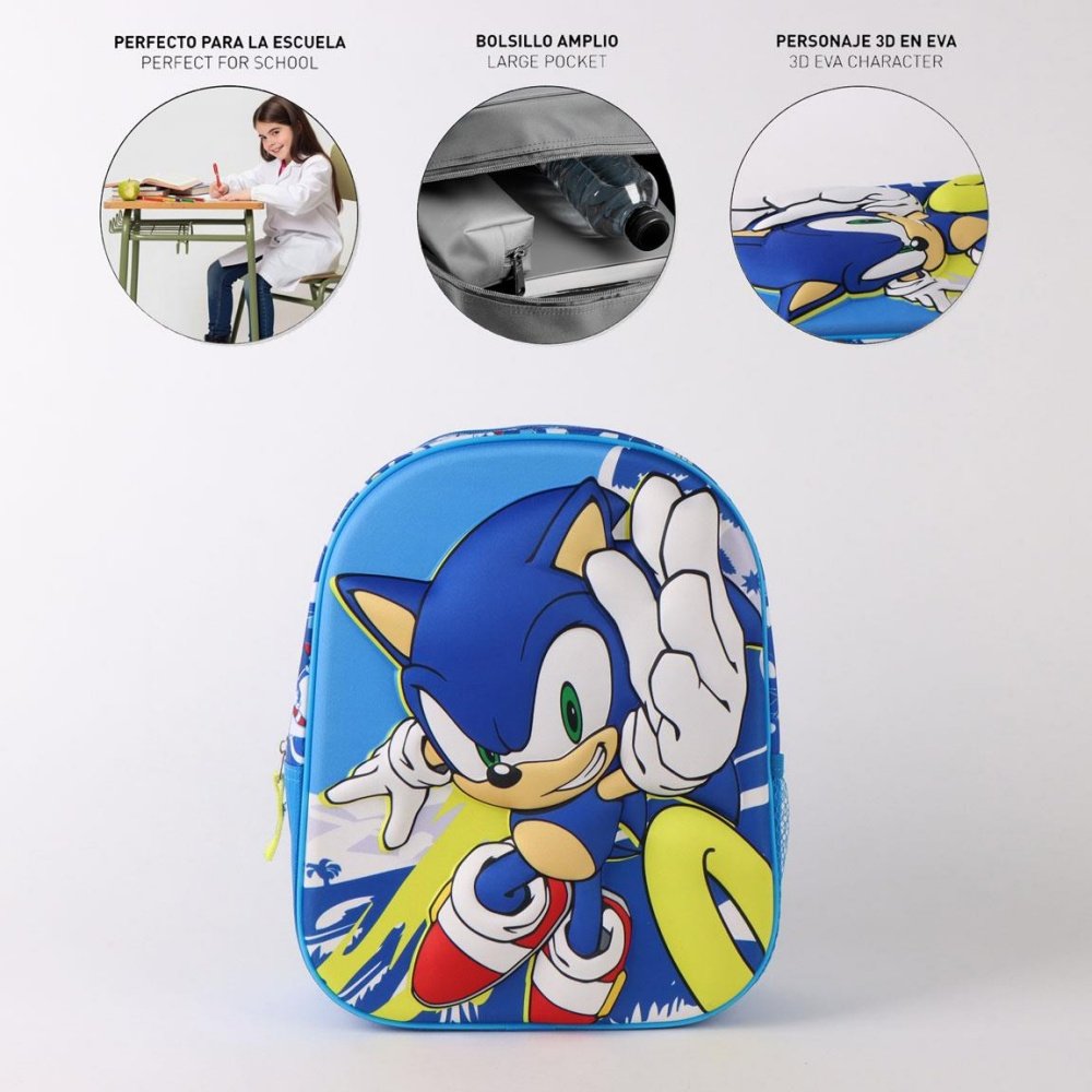 Mochila infantil 3D Sonic de Cerda Diseño
