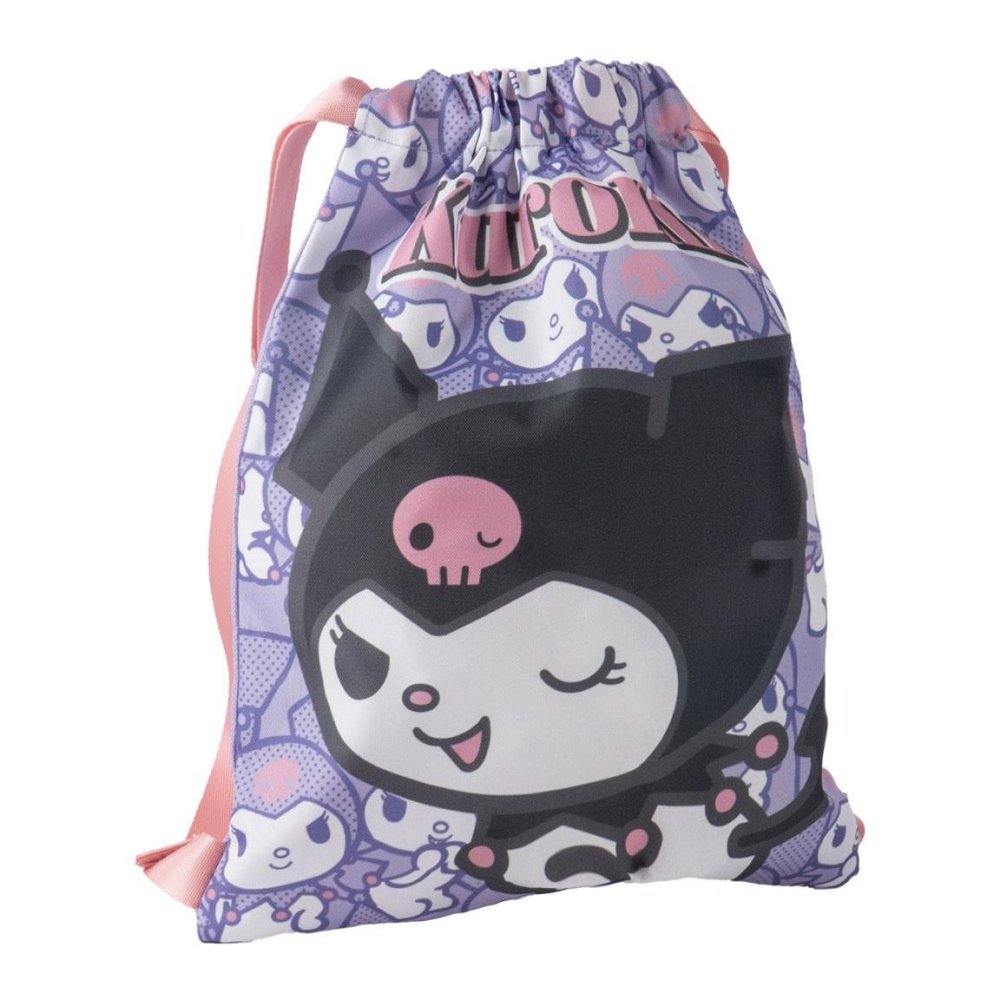 Saquito escolar de cuerdas con asa Hello Kitty Kuromi CERDA Diseño