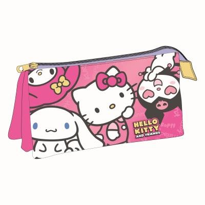 Estuche portatodo triple Hello Kitty Cerda Diseño