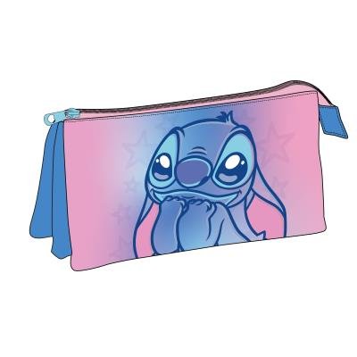 Estuche portatodo triple stitch ojitos pastel Cerda