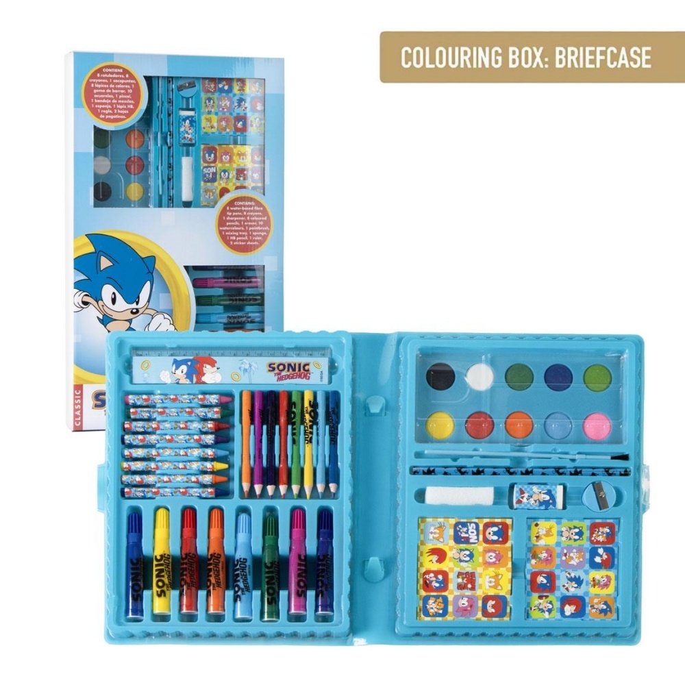 Set Coloreable Caja Sonic Cerda Regalo