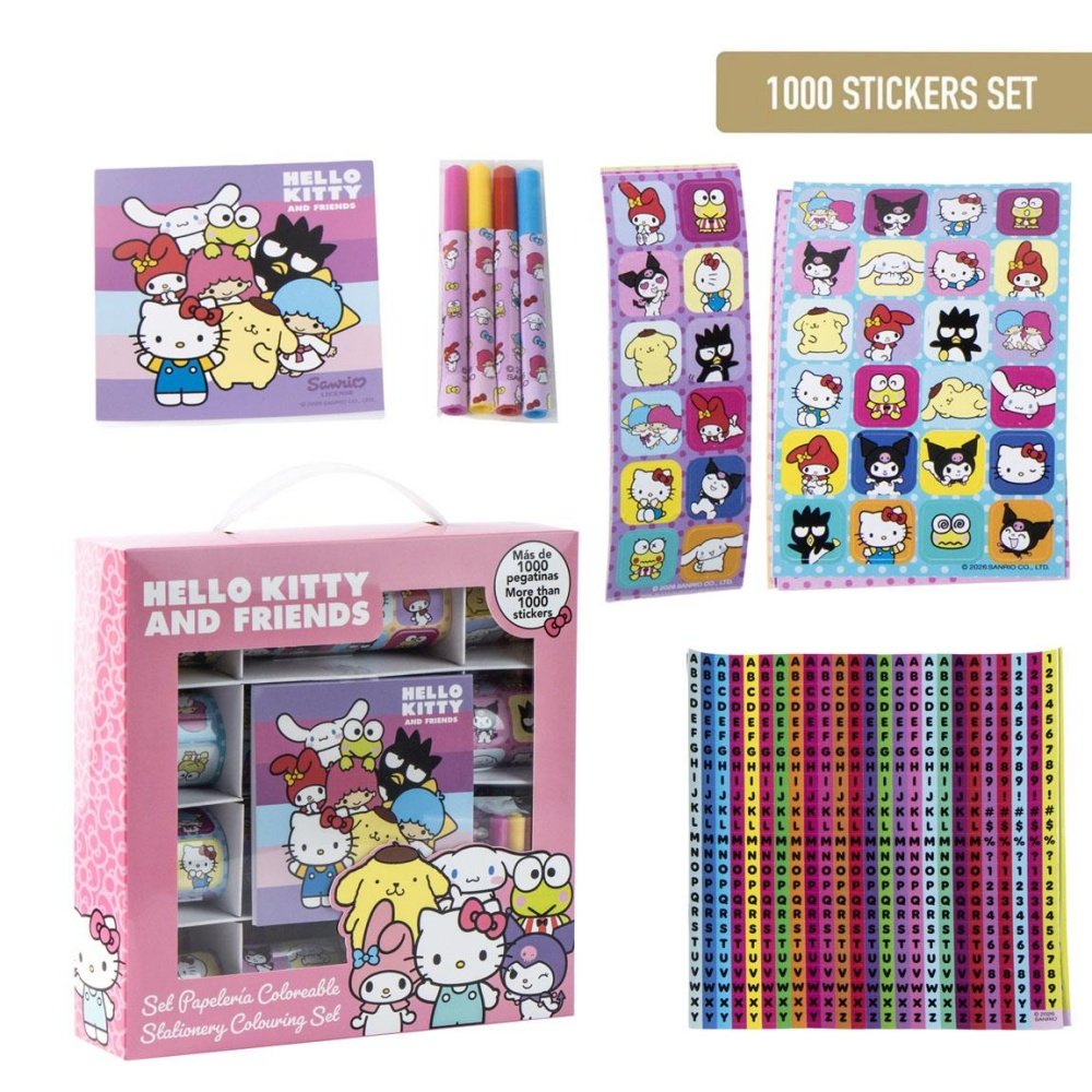 Set Stickers 1000 piezas Hello Kitty - Cerda