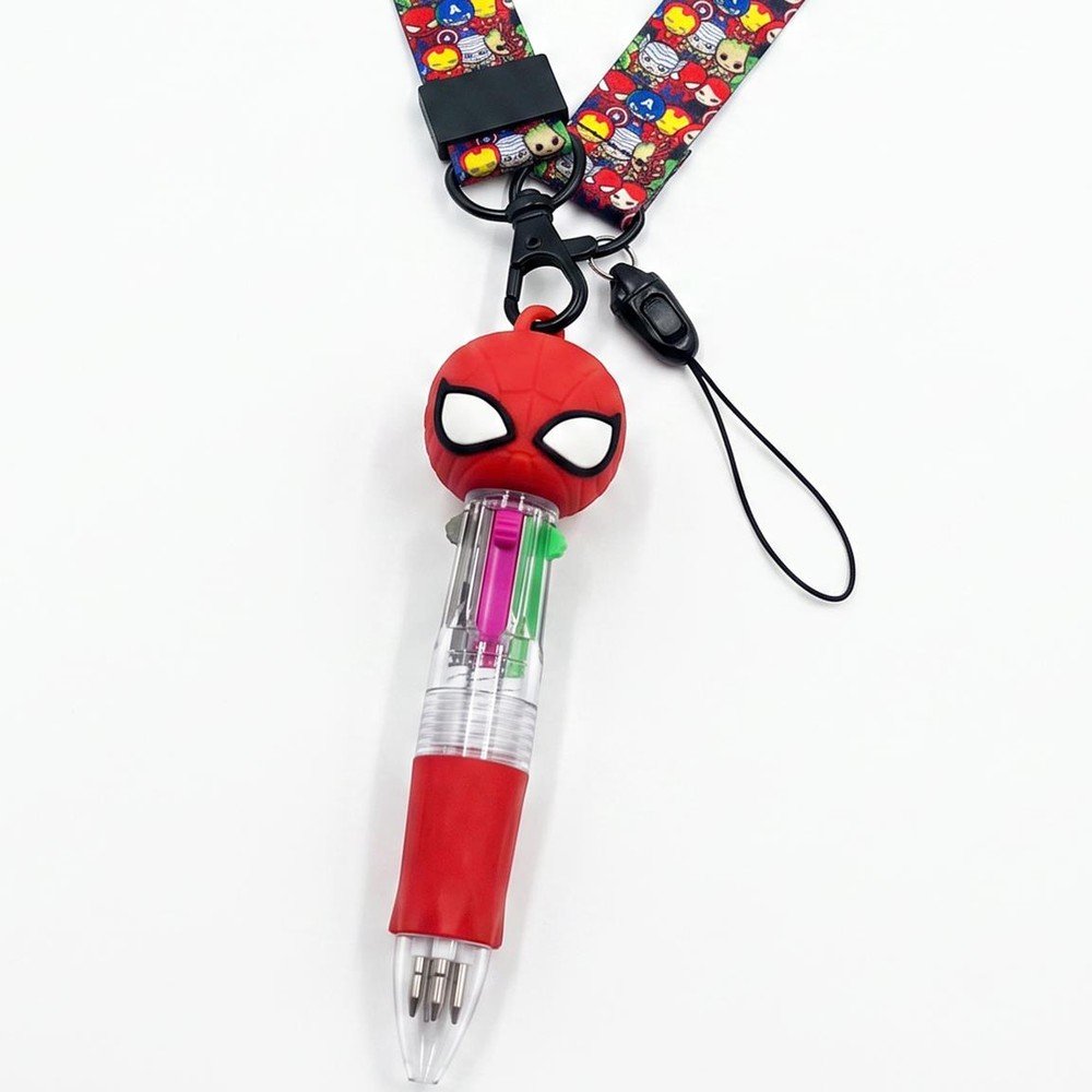 Set estuche transparente + bolí + colgante Marvel Cerda