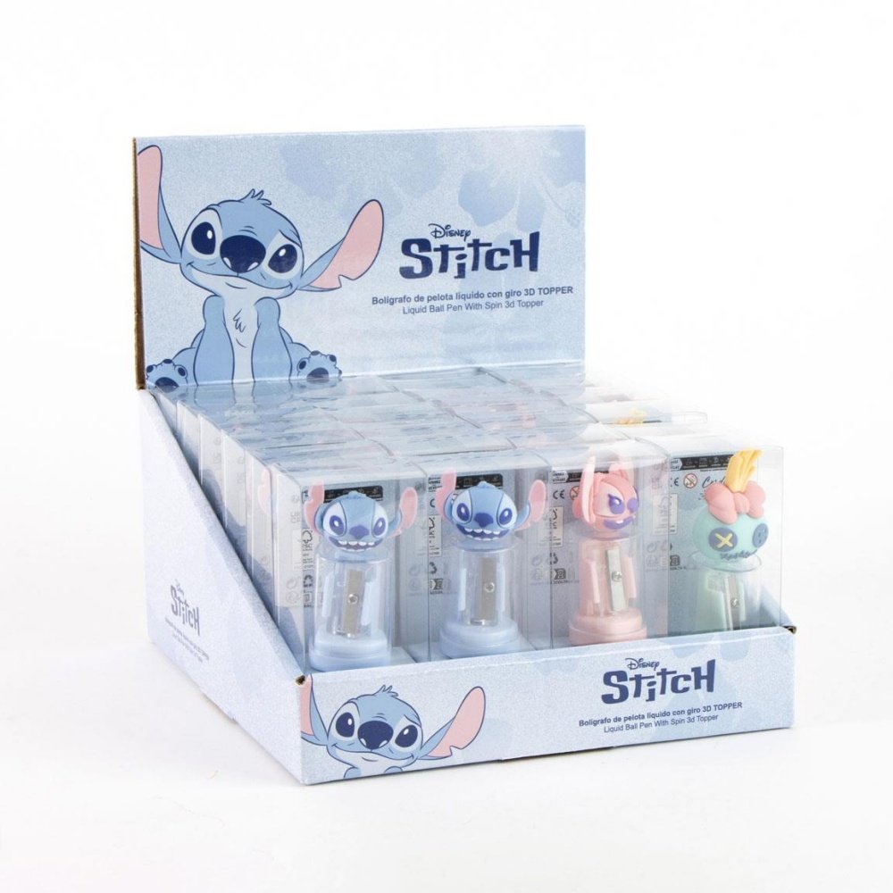 Expositor 24 sacapuntas con depósito Stitch - Cerda