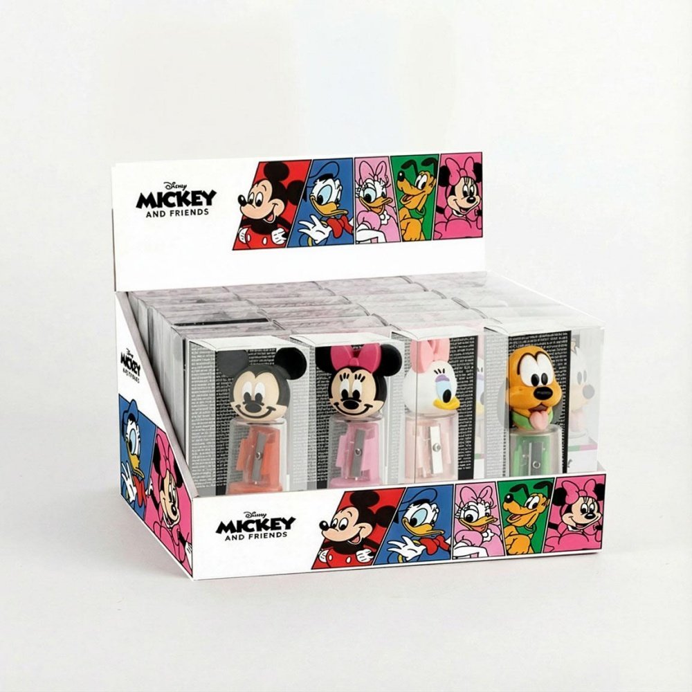 Expositor 24 ud. sacapuntas con depósito Disney Cerda