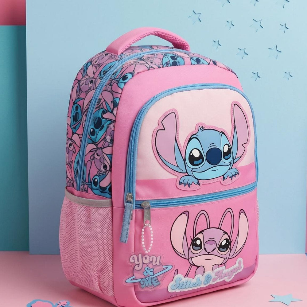 Mochila escolar Stitch Angel You&Me rosa Cerda