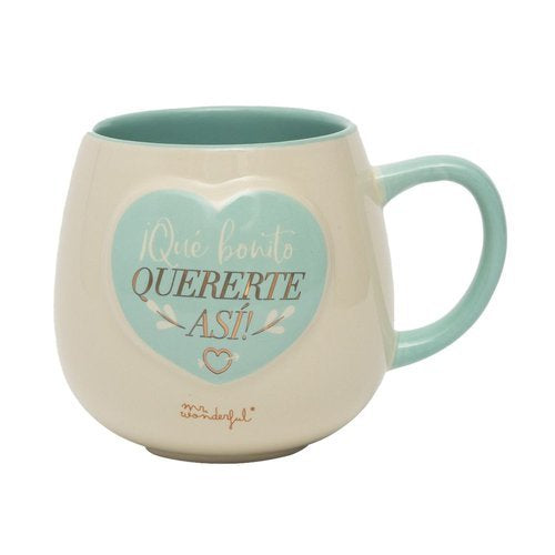 TAZA - IQUE BONITO QUERERTE ASI! | MR WONDERFUL | 1 UNIDAD | 8445641042316 Imagen principal del producto