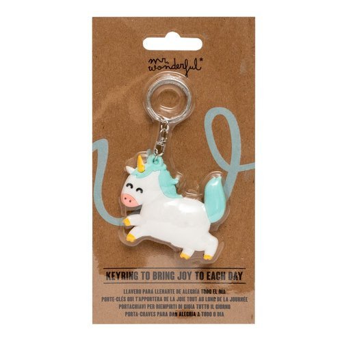 LLAVERO DE CAUCHO - UNICORN | MR WONDERFUL | 1 UNIDAD | 8445641048455 Imagen principal del producto