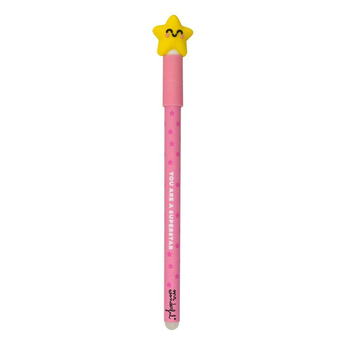 Set 12 Bolígrafos Borrables Star You Are a Superstar MR WONDERFUL Imagen principal del producto