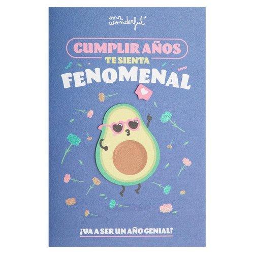 POSTAL - CUMPLIR AÑOS TE SIENTA FENOMENAL | MR WONDERFUL | 1 UNIDAD | 8445641054258 Imagen principal del producto