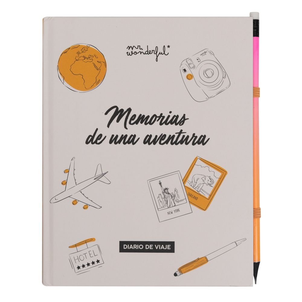 DIARIO DE VIAJE - MEMORIAS DE UNA AVENTURA | 1 UNIDADES | (MR WONDERFUL) Imagen principal del producto