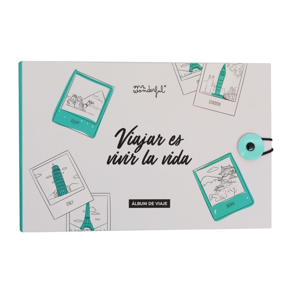 ALBUM DE FOTOS VIAJE - VIAJAR ES VIVIR LA VIDA | 1 UNIDADES | (MR WONDERFUL)
