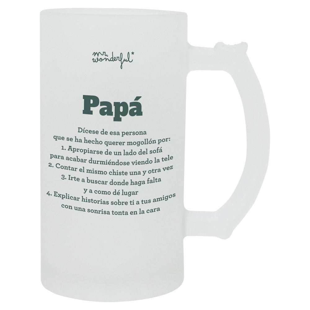 JARRA DE CERVEZA - DEFINICION PAPA | MR WONDERFUL | 1 UNIDAD | 8445641058324 Imagen principal del producto