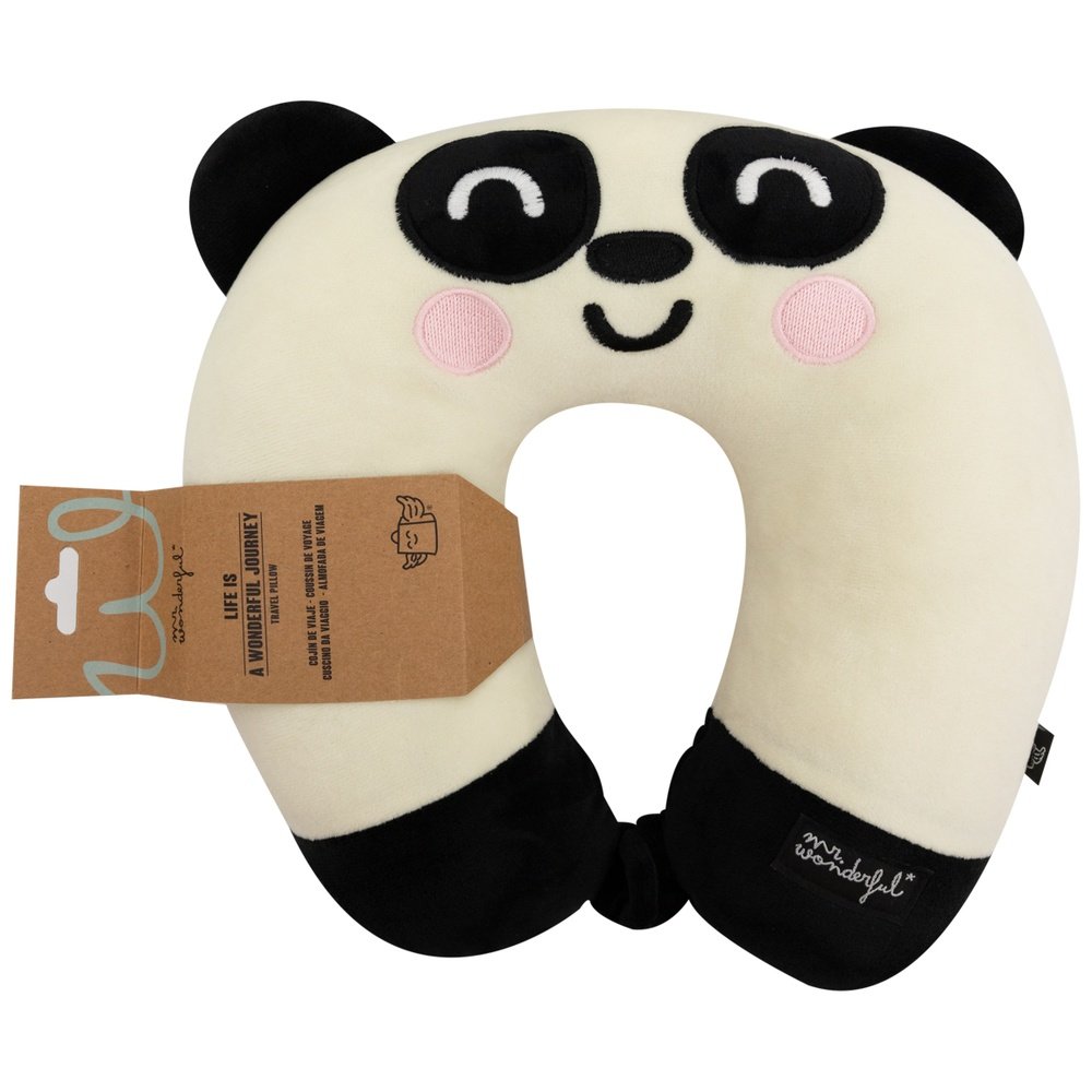COJIN DE VIAJE INFANTIL - PANDA | MR WONDERFUL | 1 UNIDAD | 8445641059093
