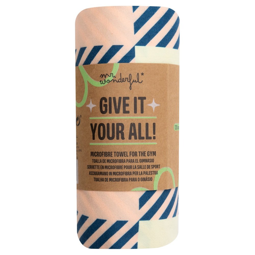 TOALLA DE MICROFIBRA PARA GIMNASIO - MOVE YOUR BODY | MR WONDERFUL | 1 UNIDAD | 8445641059604 Imagen principal del producto