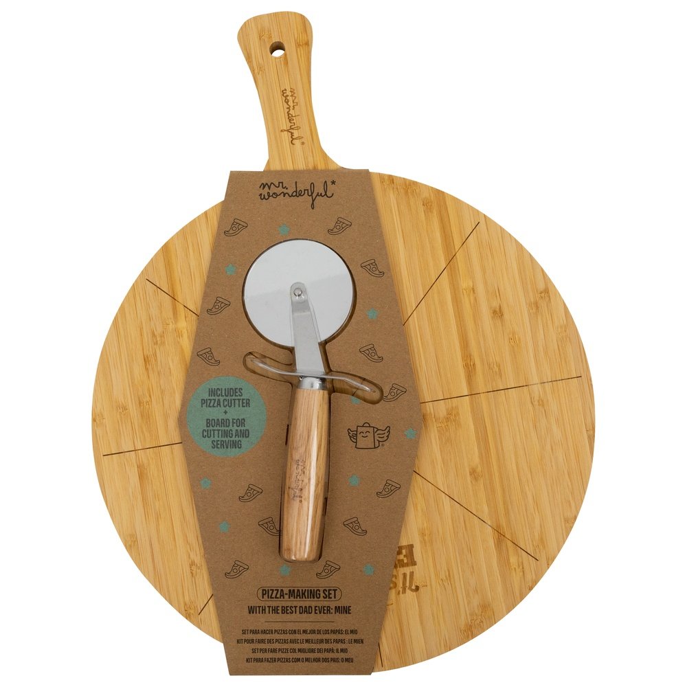 SET PARA HACER PIZZAS CON EL MEJOR DE LOS PAPAS: EL MIO | MR WONDERFUL | 1 UNIDAD | 8445641059833 Imagen principal del producto