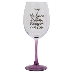 COPA DE VINO - UN BUEN DESTINO, SIEMPRE CON VINO | MR WONDERFUL | 1 UNIDAD | 8445641060006