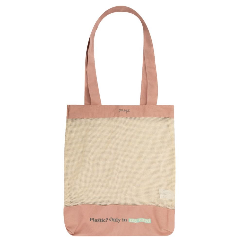 BOLSA DE LA COMPRA PLEGABLE - PLASTIC? ONLY IN MY CARD | MR WONDERFUL