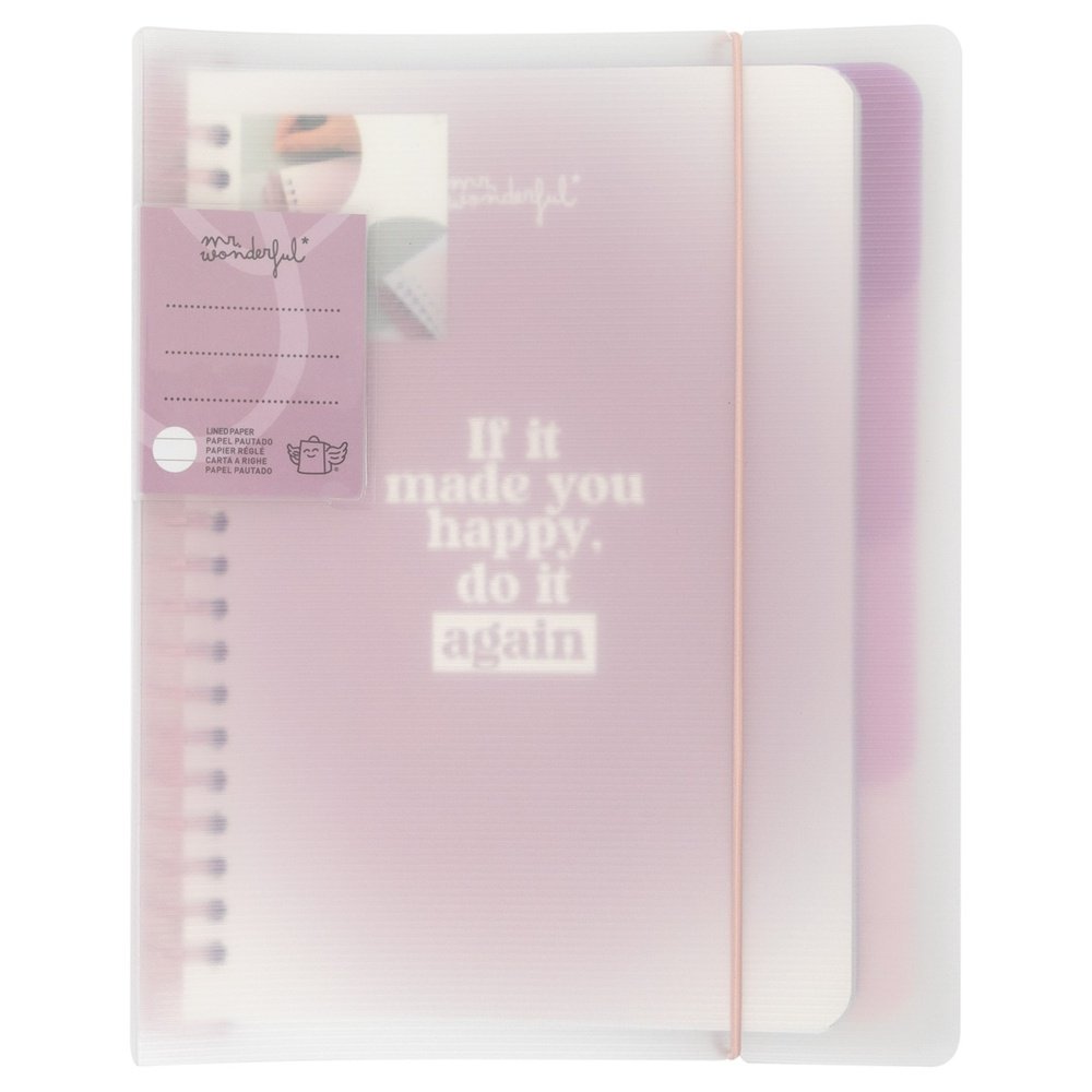 Libreta A5 Transp Do It Again MR Wonderful