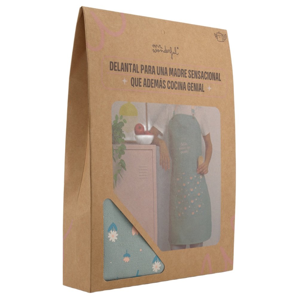 DELANTAL - MAMA, ESTAS EN TU PUNTO! | MR WONDERFUL | 1 UNIDAD | 8445641061485 Imagen principal del producto