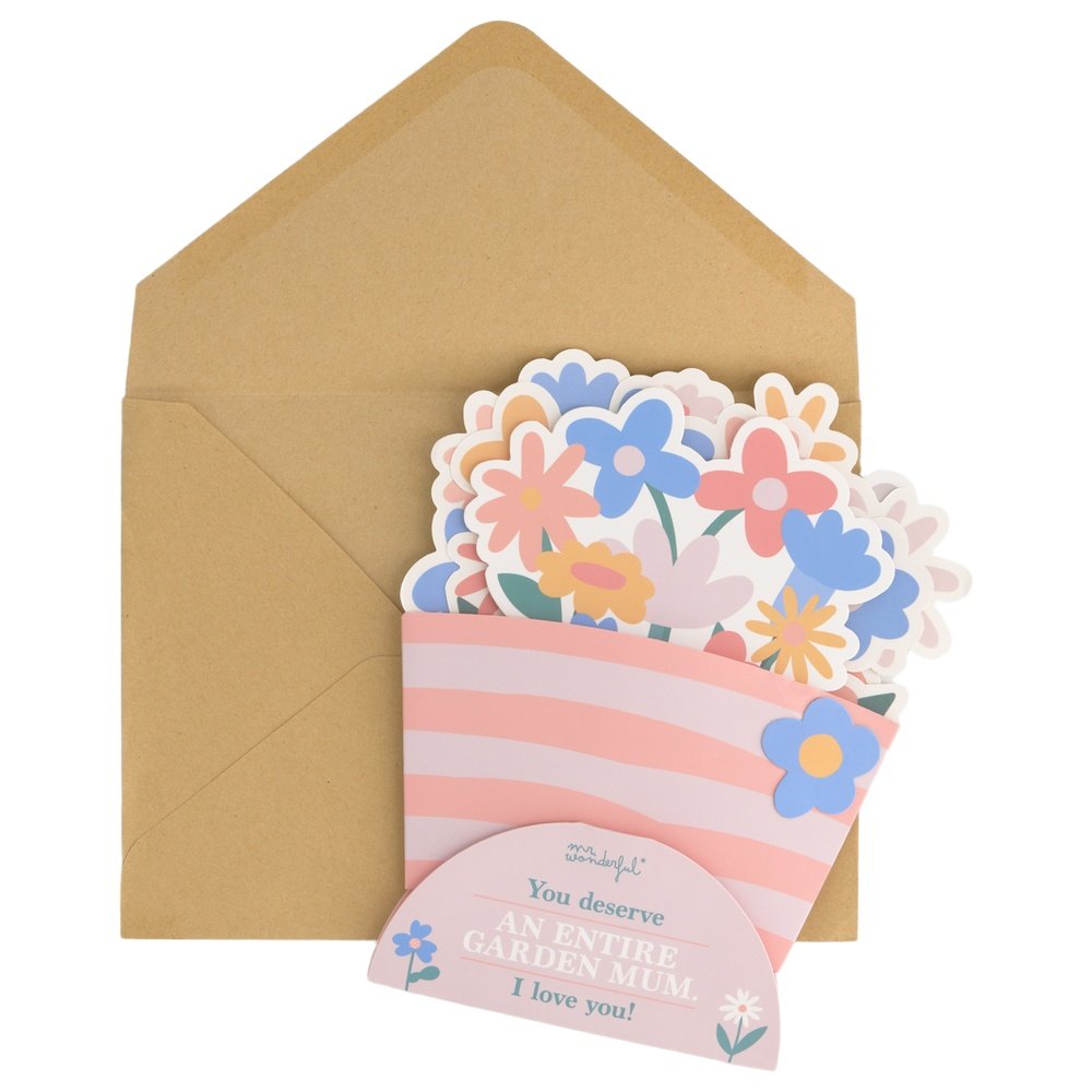 POSTAL RAMO DE FLORES - MUM, I LOVE YOU! | MR WONDERFUL | 1 UNIDAD | 8445641061560 Imagen principal del producto