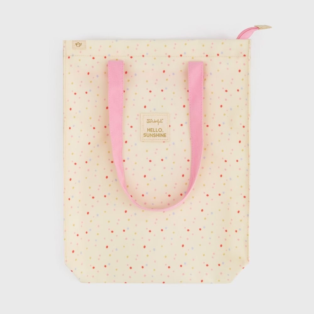 BOLSA DE TELA TOTE BAG TOPOS MULTICOLOR - HELLO, SUNSHINE! | MR WONDERFUL
