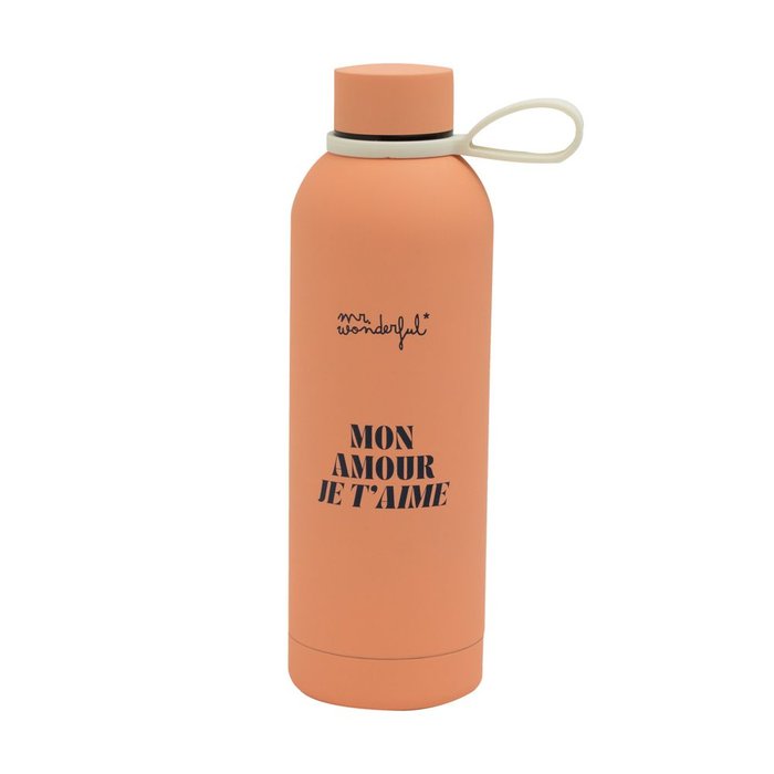 BOTELLA TERMICA 550 ML - MON AMOUR JE T'AIME | MR WONDERFUL | 1 UNIDAD | 8445641062130 Imagen principal del producto