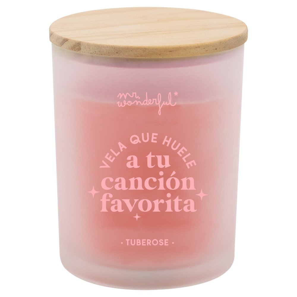 VELA QUE HUELE A TU CANCION FAVORITA | MR WONDERFUL | 1 UNIDAD | 8445641062185 Imagen principal del producto