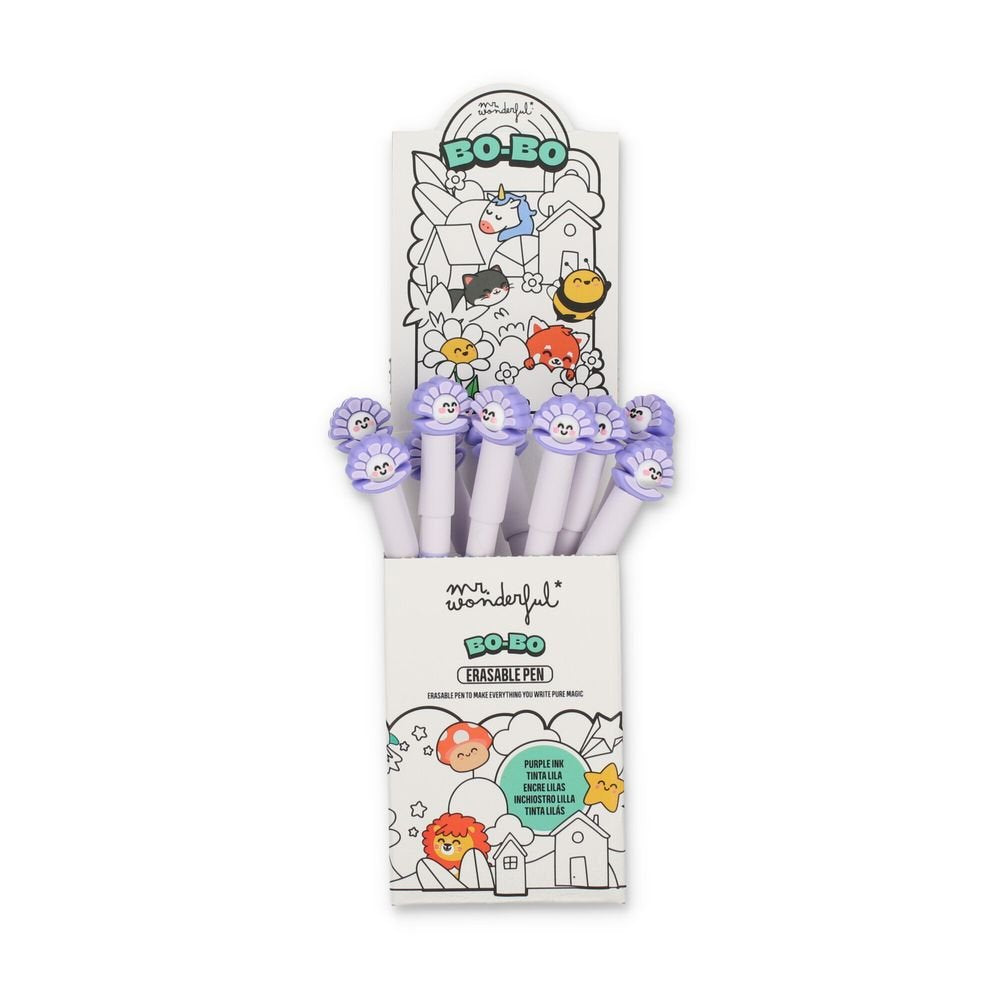 Bolígrafo borrable Bo-Bo Ostra Mr. Wonderful, pack 12 unidades