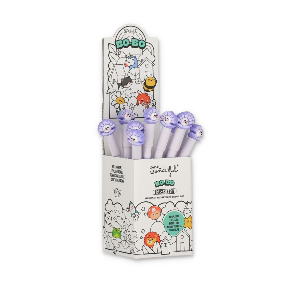 Bolígrafo borrable Bo-Bo Ostra Mr. Wonderful, pack 12 unidades