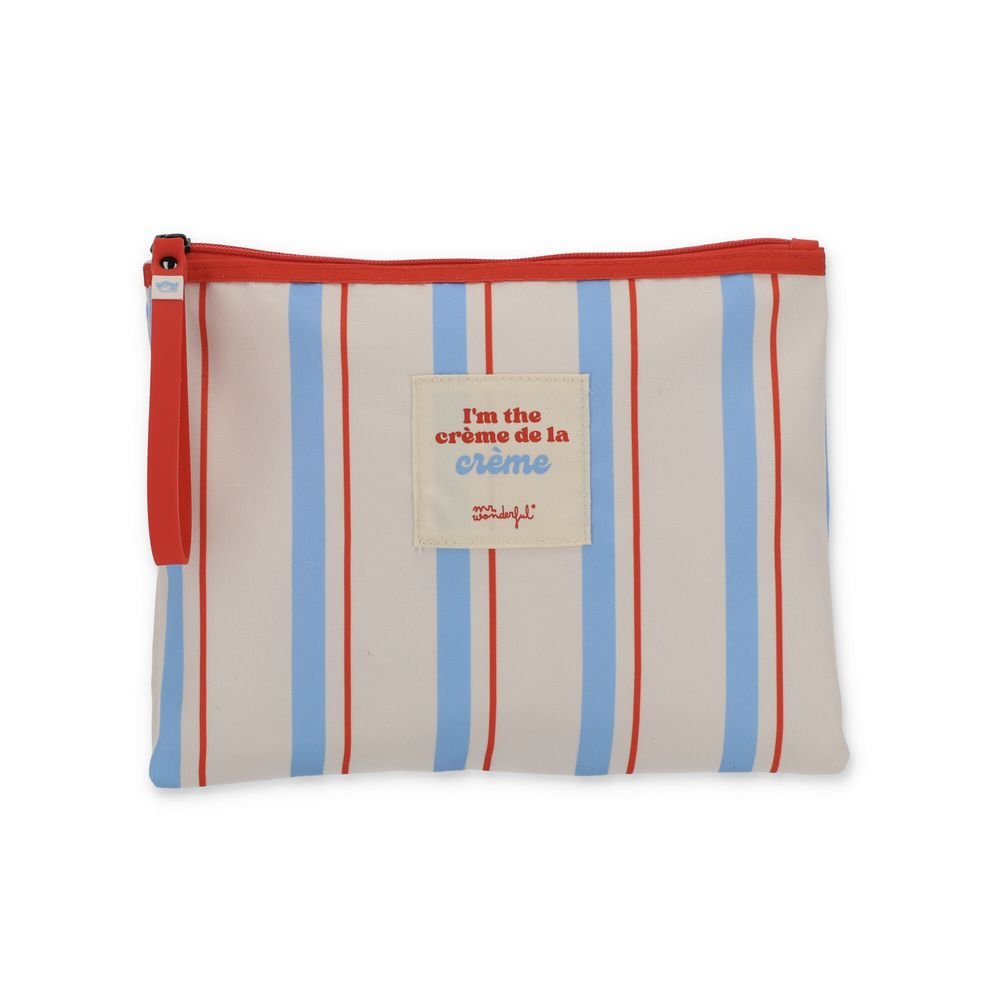 NECESER WATERPROOF RAYAS AZULES, ROJAS Y BEIGE | MR WONDERFUL